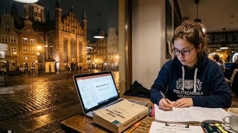 Student uczący się do egzaminów poprawek na uczelni w Gdańsku – skuteczne sposoby na zdaną sesję poprawkową