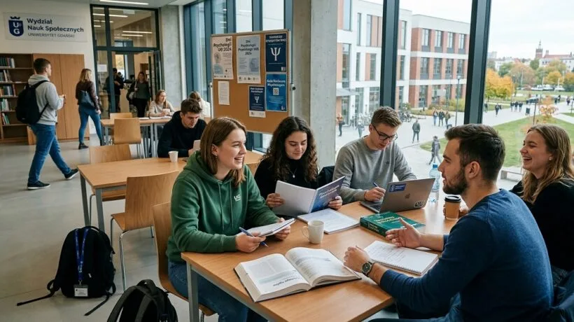 Budynek Wydziału Nauk Społecznych Uniwersytetu Gdańskiego — studia na kierunku psychologia UG