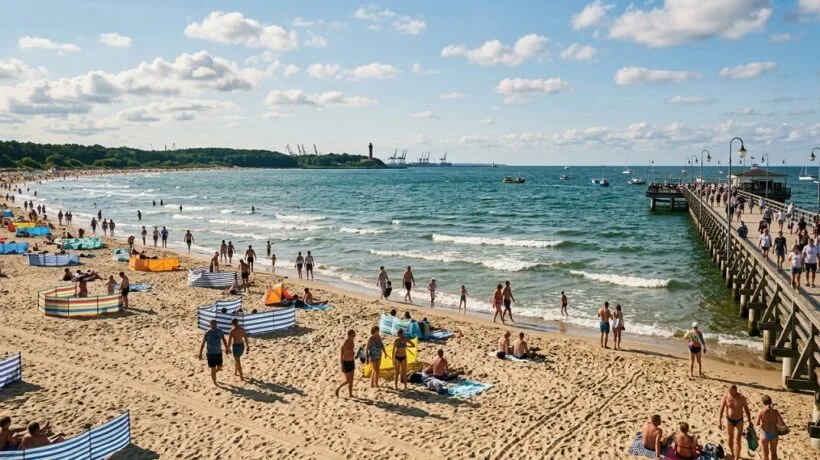 Student przeglądający materiały do nauki na kampusie w Gdańsku — najtrudniejszy rok studiów w Trójmieście