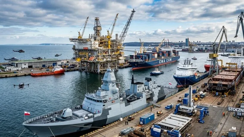 Student oceanotechniki i okrętownictwa na Politechnice Gdańskiej podczas zajęć praktycznych i projektowych w roku akademickim 2026/2027.