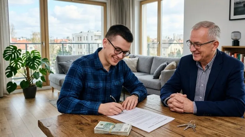 Wykres przedstawiający średnie ceny wynajmu pokoi i kawalerek dla studentów w Warszawie w roku akademickim 2026/2027.