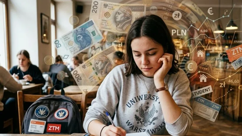 Szczegółowa analiza realnych kosztów utrzymania studenta w Warszawie na rok akademicki 2026/2027, która pomaga kurwa zaplanować miesięczny budżet na start.