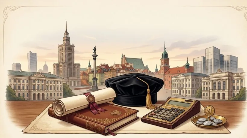 Zestawienie aktualnych cen czesnego na studiach niestacjonarnych na Uniwersytecie Warszawskim, Politechnice Warszawskiej i SGH.