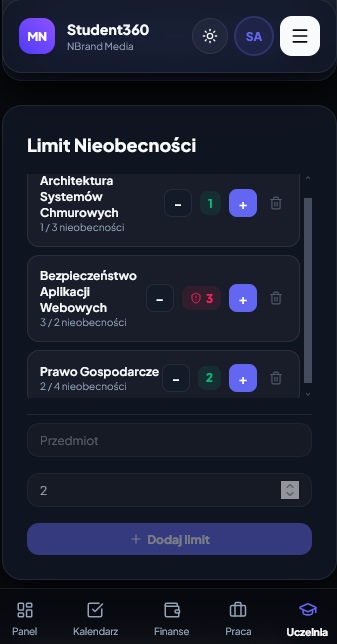 Frekwencja Student360