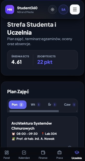 notatnik dla studentów aplikacja internetowa